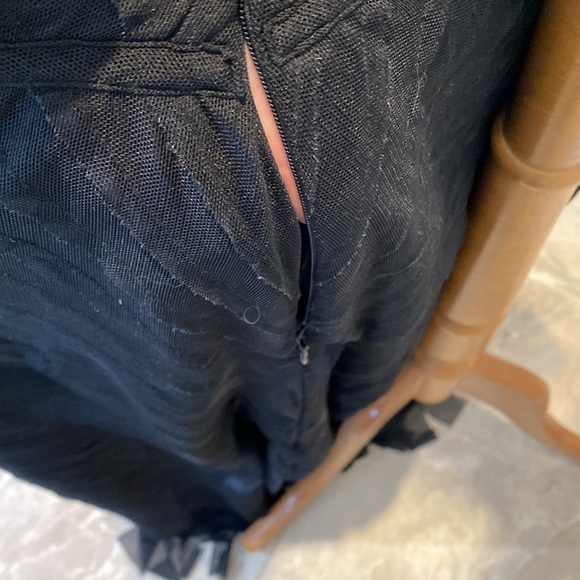 Bianca Nygard Black Ruffle Stripe Maxi Skirt. - Picture 7 of 11